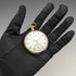 circa 1930 vintage omega pocket watch gold plated open face working well