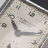 British vintage Benson alloy rectangular case wristwatch works well