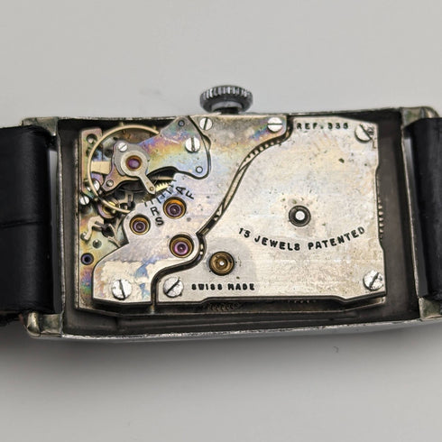 英國復古Benson合金長方形錶殼腕錶效果很好