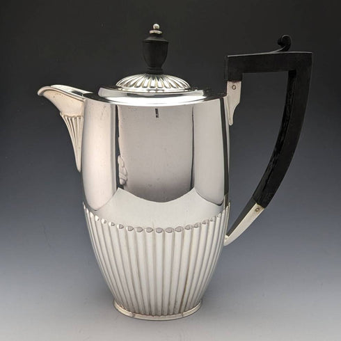 1921 English Antique Silver Plated Teapot Set of 4 Henry Atkins