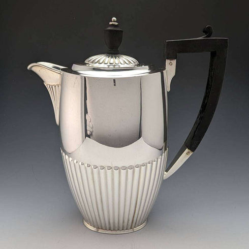 1921 English Antique Silver Plated Teapot Set of 4 Henry Atkins