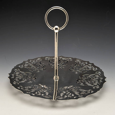 1922 年英國復古鍍銀蛋糕架 Mappin 和 Webb