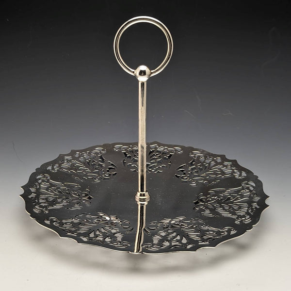1922 年英國復古鍍銀蛋糕架 Mappin 和 Webb