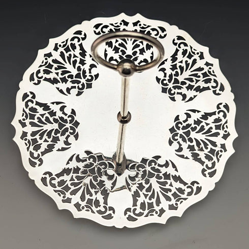 1922 年英國復古鍍銀蛋糕架 Mappin 和 Webb