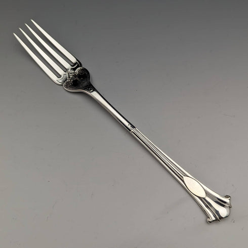 Around 1885 British antique silver plate fish cutlery 6 pair set Mappin and Webb