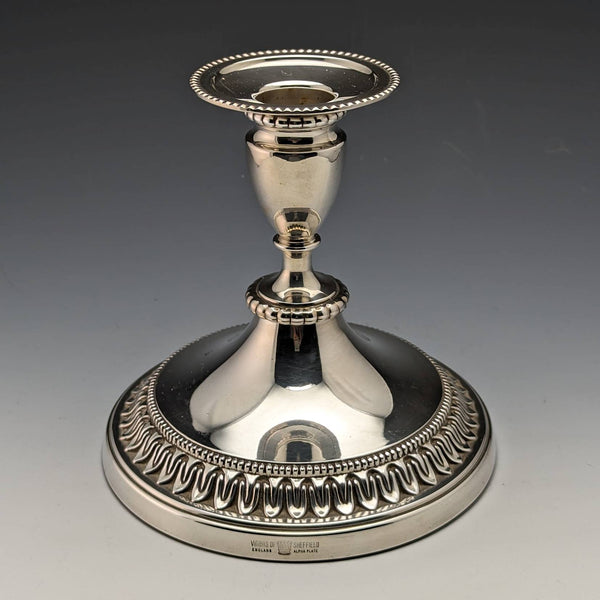 British Vintage Silver Plated Candle Stand Candelabra Viners