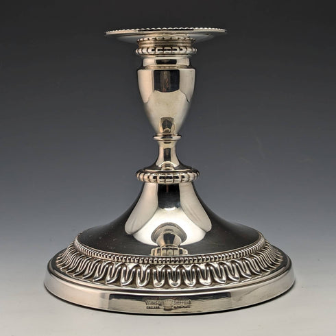 British Vintage Silver Plated Candle Stand Candelabra Viners