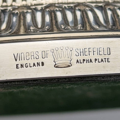 British Vintage Silver Plated Candle Stand Candelabra Viners