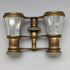 French antique mother-of-pearl decorated opera glasses binoculars with case Verne