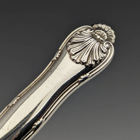 1930s British vintage silver plate dessert cutlery 6 pair set John Round