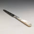 1897 British Antique White Pearl Shell Handle Pure Silver Blade Cutlery 6 Pairs Boxed J Barraclough