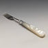 1897 British Antique White Pearl Shell Handle Pure Silver Blade Cutlery 6 Pairs Boxed J Barraclough