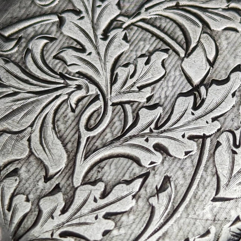 1928 年左右古董浪琴表懷錶刻銀側獵人錶殼效果很好