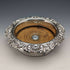 British antique silver plate bottle coaster