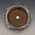 British antique silver plate bottle coaster