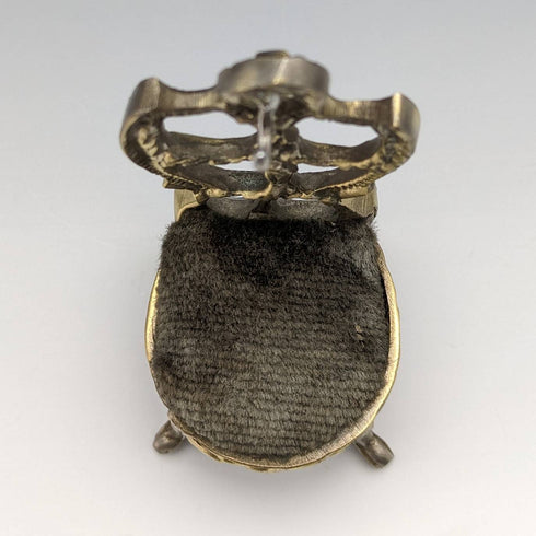 1920s Brass Chair Pocket Watch Holder Gray Sheet