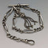 Around 1900 British Antique Sterling Silver Albert Chain 30g Fancy Link Tassel Fob