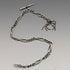 Around 1900 British Antique Sterling Silver Albert Chain 30g Fancy Link Tassel Fob