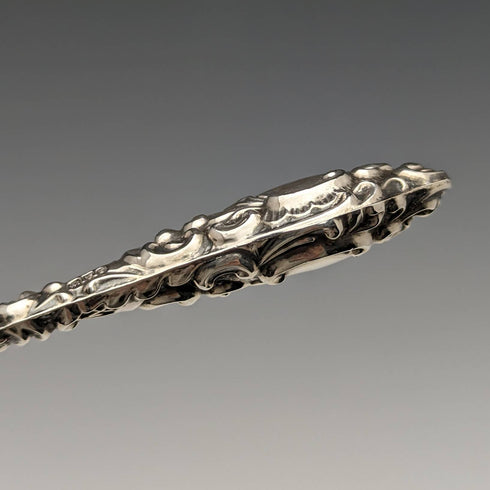 1907 British Antique Sterling Silver Handle Button Hook