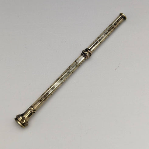 古董鍍金魔術鉛筆切割玻璃裝飾伸縮 75-92 毫米