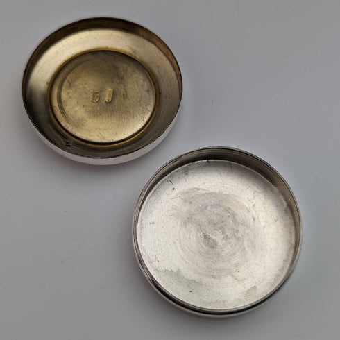 Italian Vintage Sterling Silver Pill Case Golfer Design