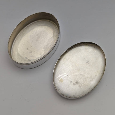 意大利復古歐陸式銀色藥丸盒