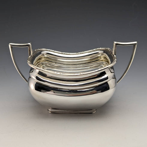 1910年代 英国アンティーク シルバープレート製 ティーポット4点セット Manoah Rhodes