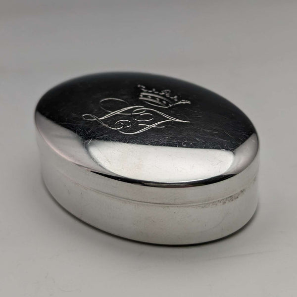 Italian Vintage Continental Silver Pill Case
