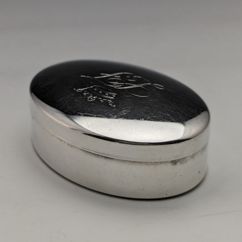 意大利復古歐陸式銀色藥丸盒