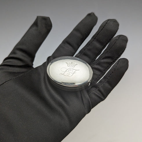 意大利復古歐陸式銀色藥丸盒