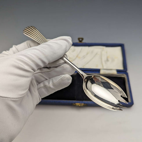 1916 British Antique Sterling Silver Spoke Case James Dixon