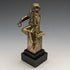 Antique Ormolu & Marble Boy Figurine Pocket Watch Holder Display Stand