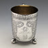 1904 British antique sterling silver mug 130g Walker and Hall