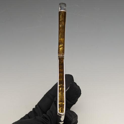 1904 British Antique Sterling Silver Card Case 57g BOX GEORGE UNITE