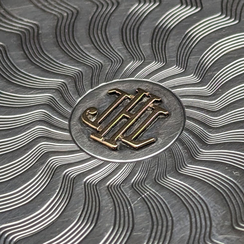 古董純銀百家樂經銷商卡盒 165 克