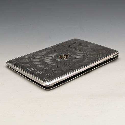 古董純銀百家樂經銷商卡盒 165 克