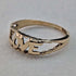 British vintage jewelry "LOVE" engraving 9ct gold ring