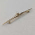 British vintage 9ct gold pearl pin brooch PMS