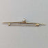 British vintage 9ct gold pearl pin brooch PMS