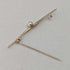 British vintage 9ct gold pearl pin brooch PMS