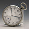 circa 1939 vintage omega pocket watch silver plated open face working fine