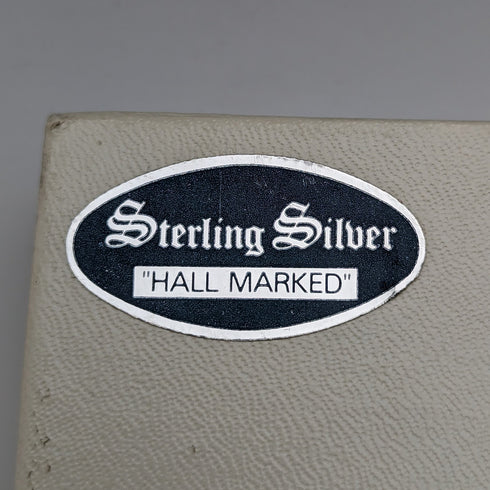 1981年 英国ヴィンテージ 純銀製ハンドル ケーキスライサー 箱入り Harrison Brothers