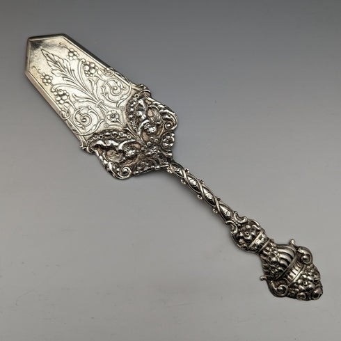 Around 1900 German Antique Continental Silver Cake Server