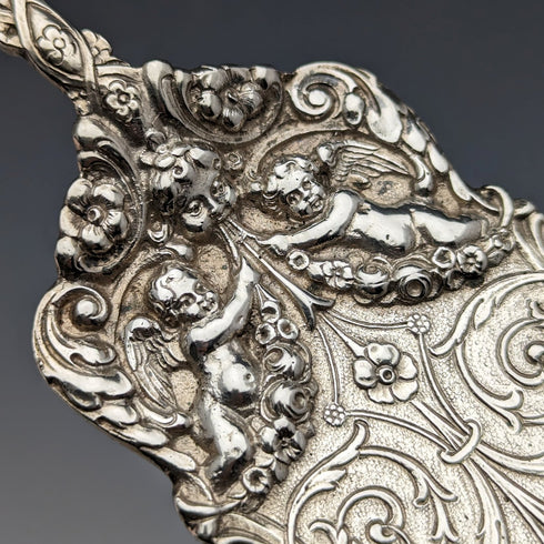 Around 1900 German Antique Continental Silver Cake Server