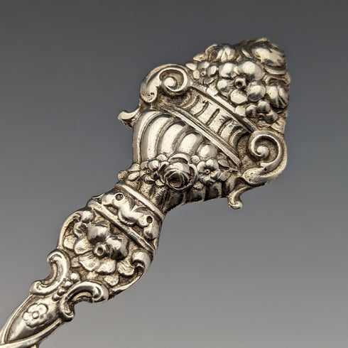 Around 1900 German Antique Continental Silver Cake Server