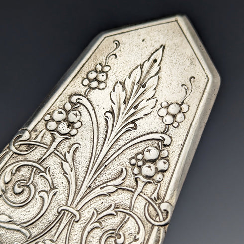 Around 1900 German Antique Continental Silver Cake Server