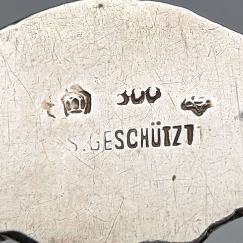 Around 1900 German Antique Continental Silver Cake Server
