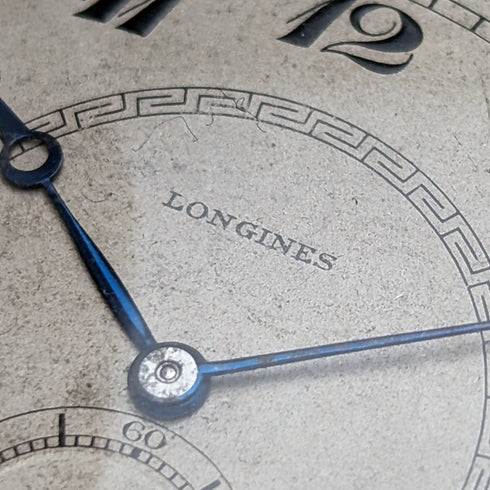 1924年頃 アンティーク ロンジン 懐中時計 銀側薄型ハンターケース 動作良好