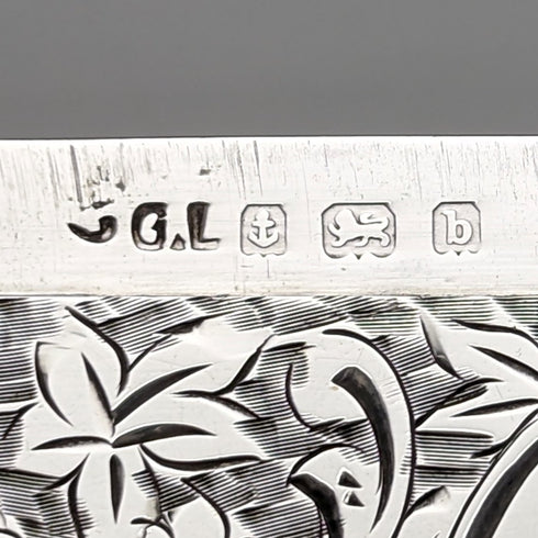 1901 年英國古董純銀卡包 58 克 GEORGE LOVERIDGE