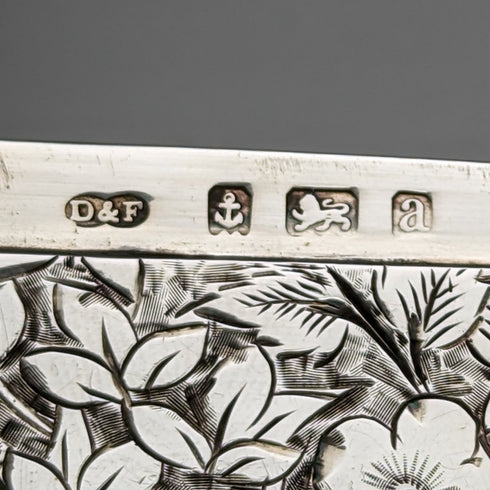 1900年 英国アンティーク 純銀製カードケース 74g DEAKIN and FRANCIS